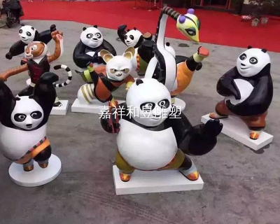 功夫熊貓雕塑
